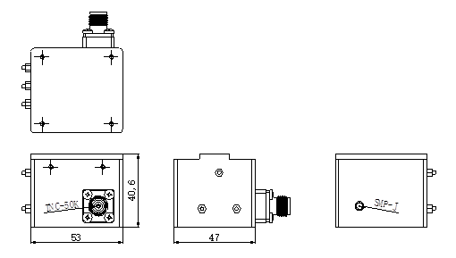 VHF波段螺旋带通滤波器