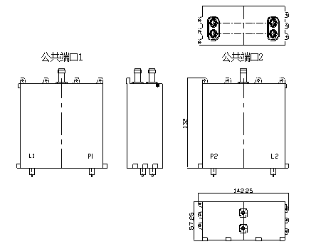 P/L波段合体双工器