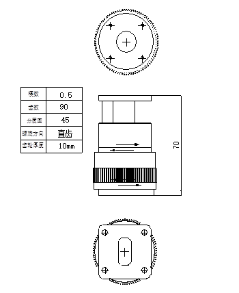 Ku波段直型矩/圆波导旋转关节